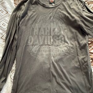 Harley-Davidson Charcoal Long Sleeve Tee